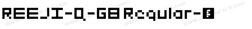 REEJI-Q-GB Regular字体转换